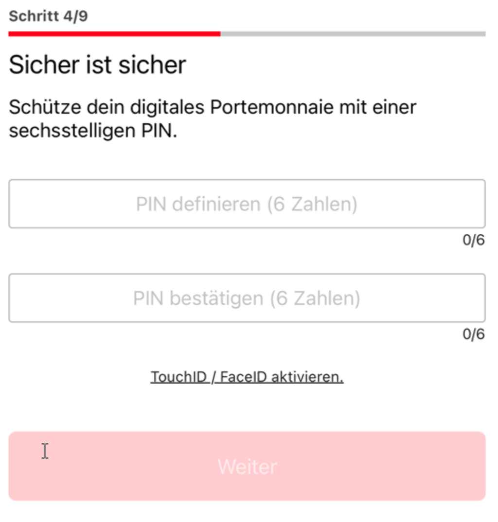 Twint-Registrierung Schritt 4