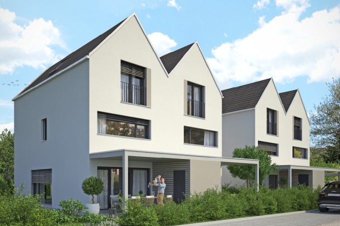 2 Doppel-Einfamilienhäuser mit Carports an der Eichenstrasse in Münchenstein