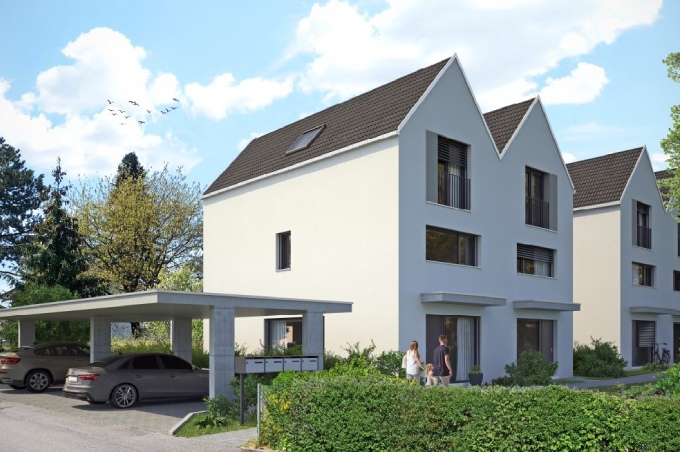 2 Doppel-Einfamilienhäuser mit Carports an der Eichenstrasse in Münchenstein