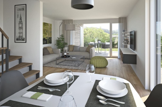 Wohnzimmer an der Eichenstrasse in Münchenstein